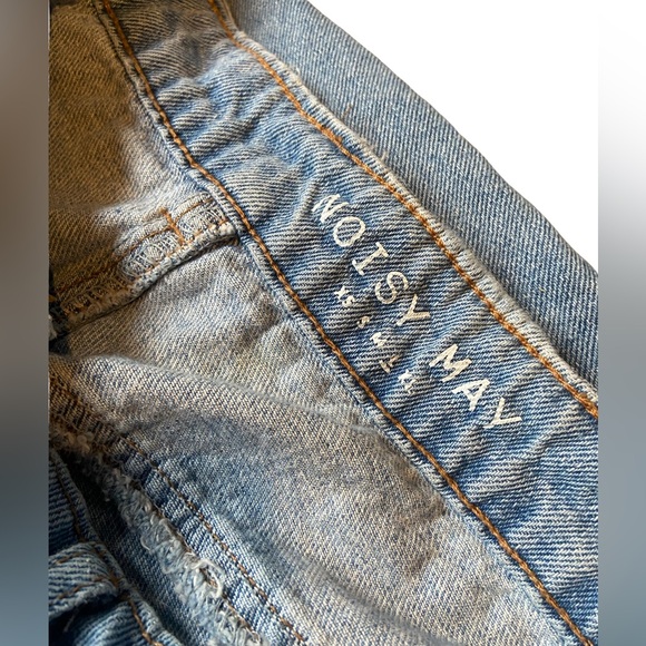 Noisy May Denim Button-Front A-Line Skirt - Picture 6 of 6